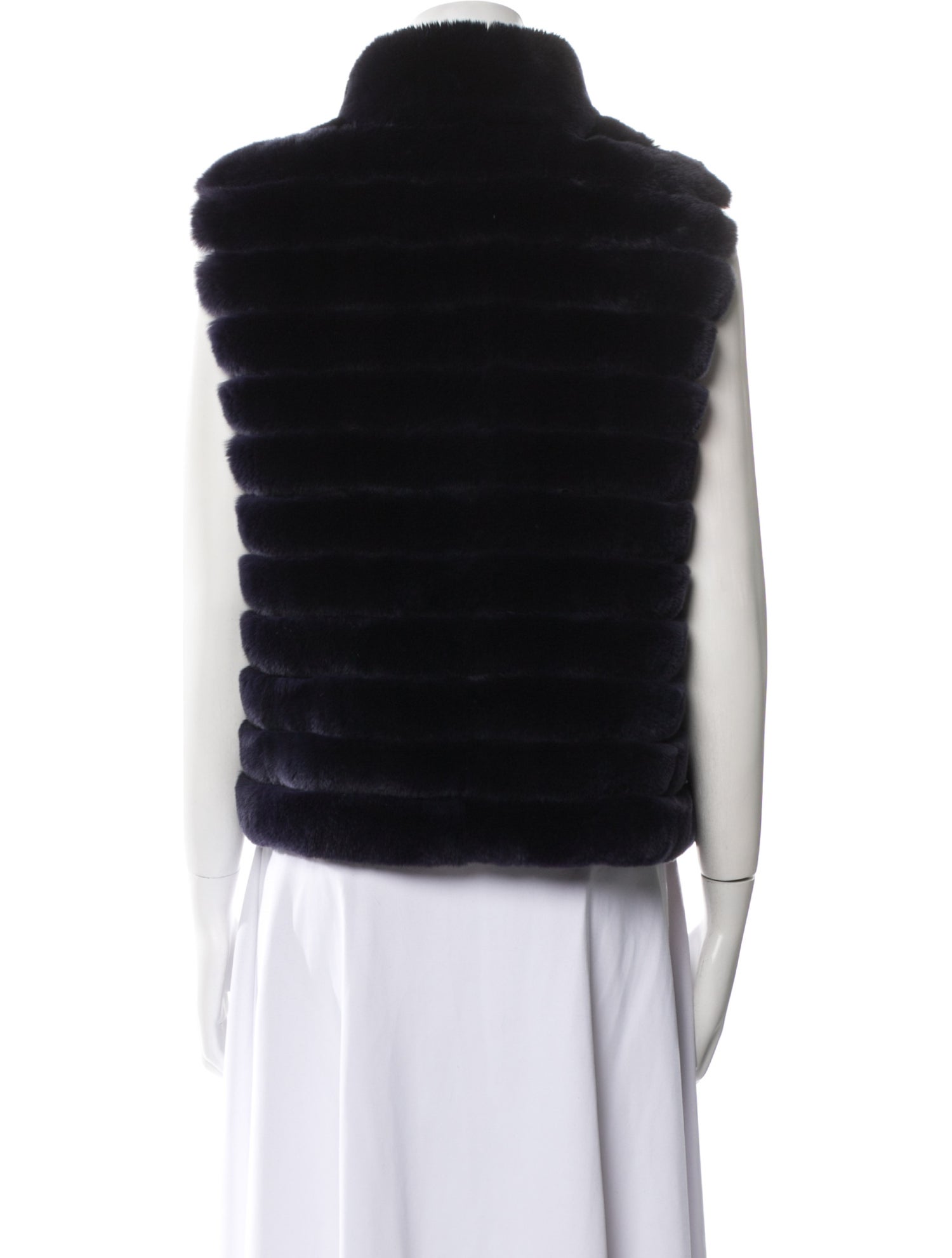 Trilogy Collection Michael Mccollom Striped Fur Jacket